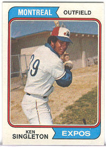 1974 Topps Baseball Cards      025      Ken Singleton